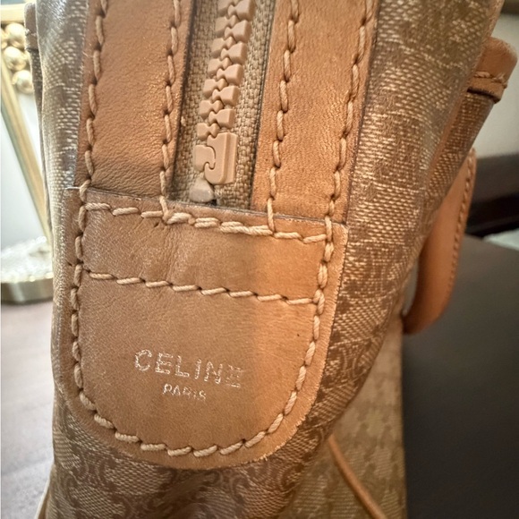 Celine Tan Monogram Satchel - Picture 3 of 8